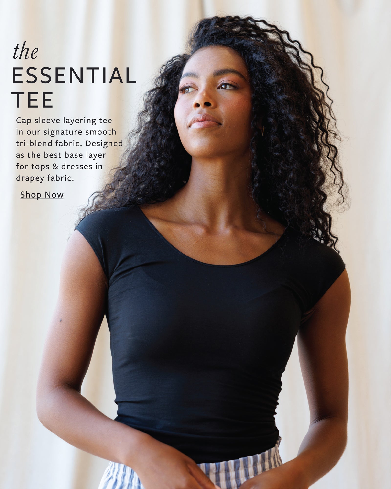 Essential Tee – Tri-Blend Scoop Neck